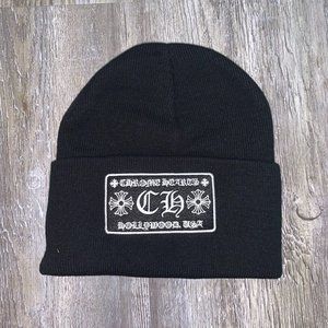 Chrome Hearts Beanie Black CH Hollywood